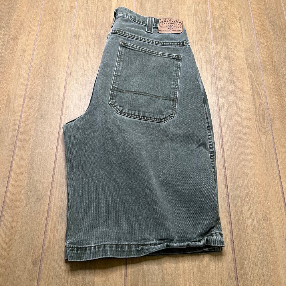 Vintage Arizona Jean Co. Men shorts Sz‎ 36 Faded Green Y2K Baggy Loose - Picture 2 of 14